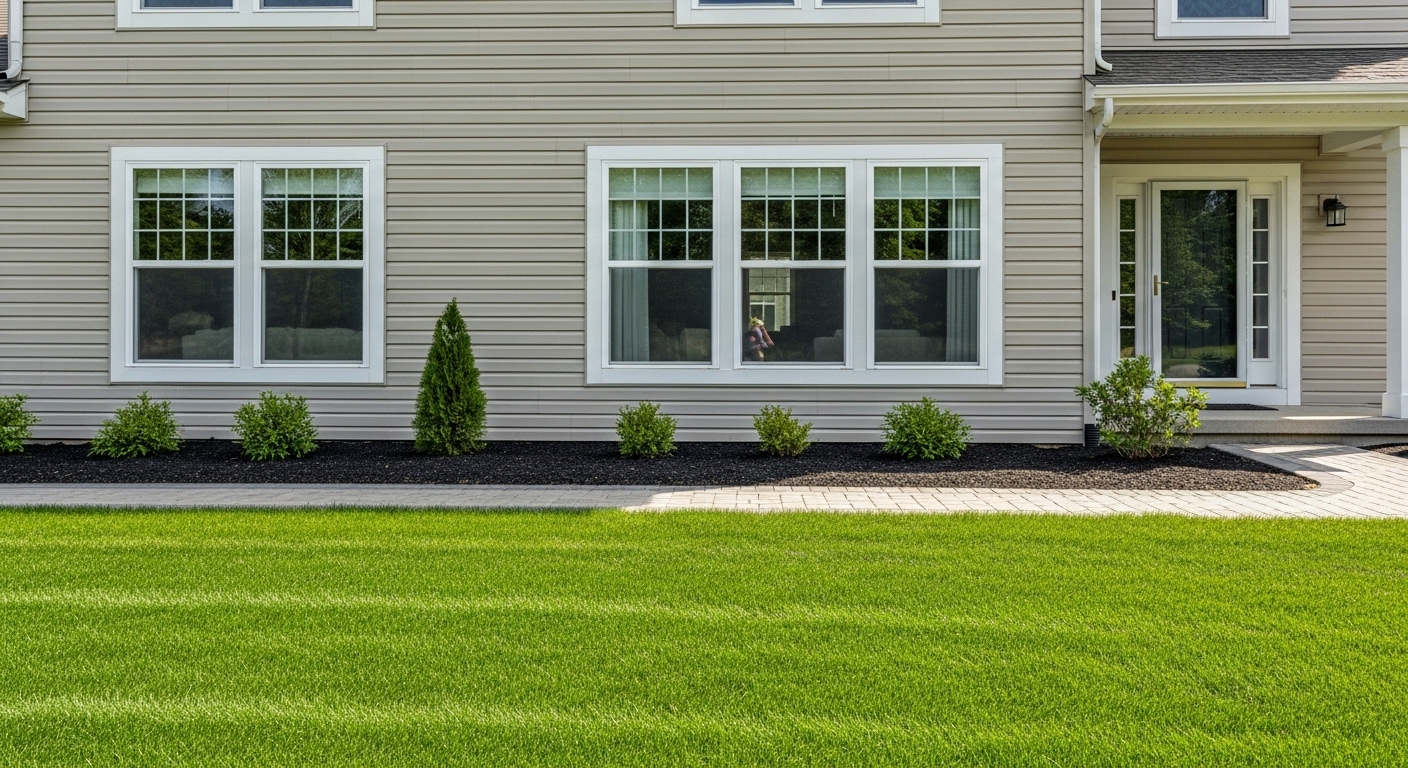 Exterior project photo: Lawn