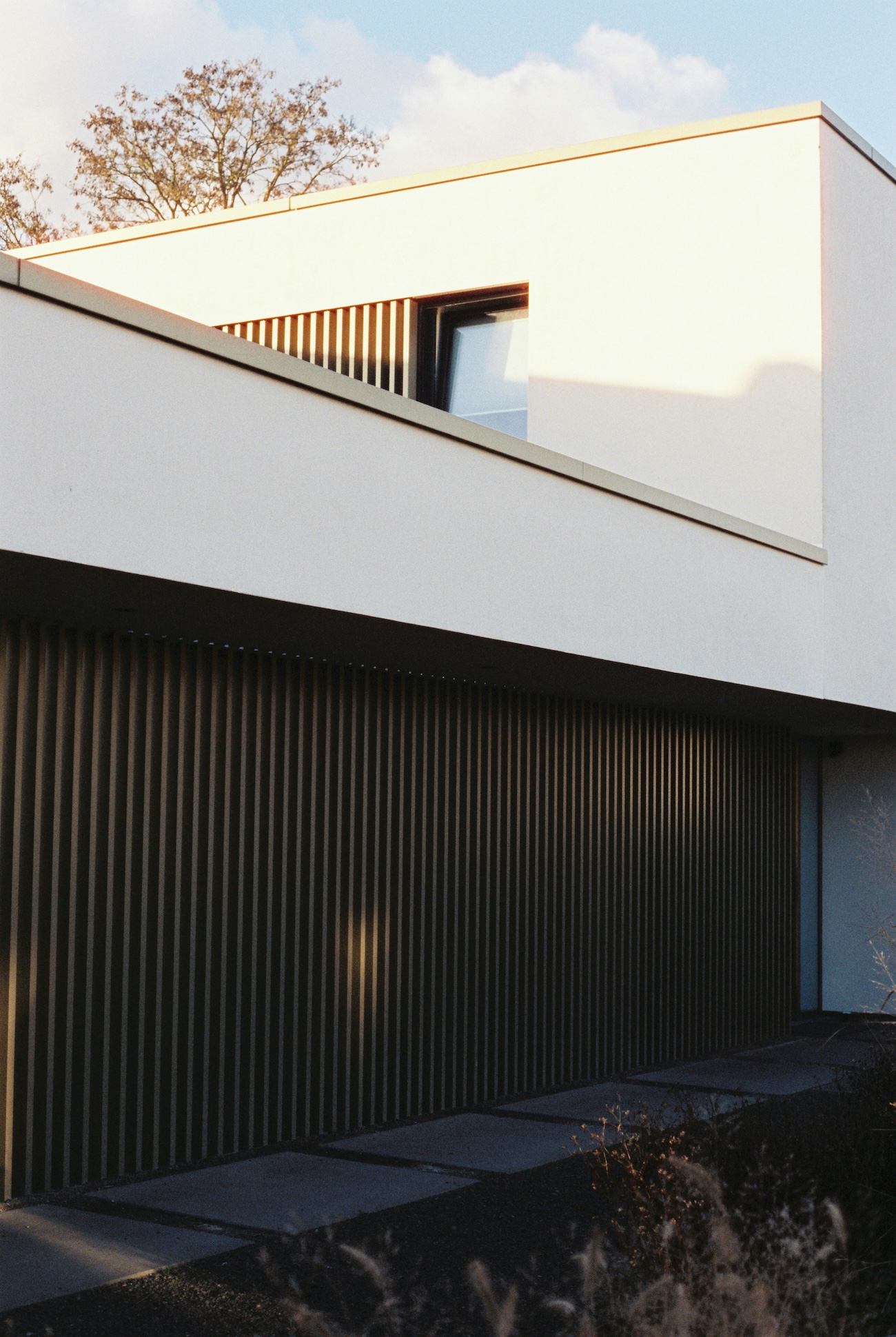 Full exterior re-side outcome on modern home